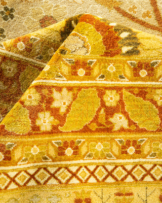 Traditional Hand Knotted Ivory Area Rug 9' 5" x 12' 2"