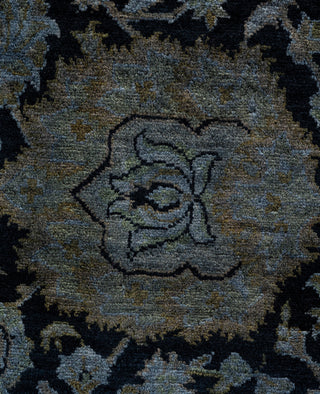 Contemporary Overdyed Wool Hand Knotted Black Area Rug 8' 0" x 10' 3"
