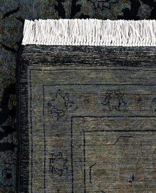Contemporary Overdyed Wool Hand Knotted Black Area Rug 8' 0" x 10' 3"