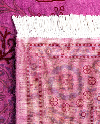 Overdyed Hand-Knotted Wool Modern-Contemporary Purple Area Rug 2' 8" x 4' 3"