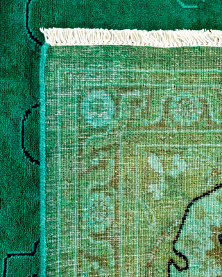Contemporary Fine Vibrance Blue Wool Area Rug - 8' 0" x 10' 3"