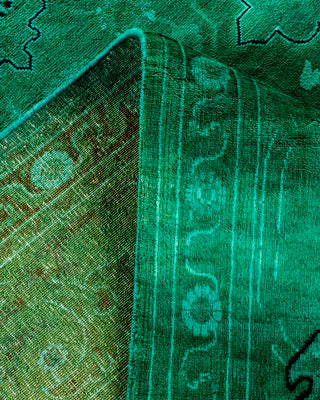 Contemporary Fine Vibrance Blue Wool Area Rug - 8' 0" x 10' 3"