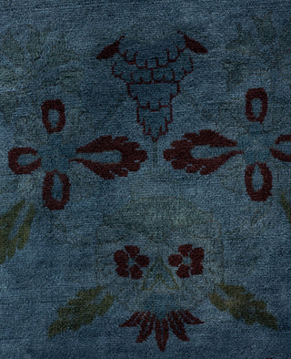 Contemporary Overdyed Wool Hand Knotted Gray Area Rug 8' 2" x 10' 5"
