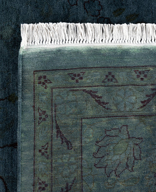 Contemporary Overdyed Wool Hand Knotted Gray Area Rug 8' 2" x 10' 5"
