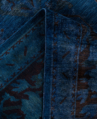 Overdyed One-of-a-Kind Wool Navy Area Rug 11' 9" x 14' 10"