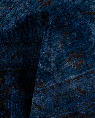 Overdyed One-of-a-Kind Wool Navy Area Rug 11' 9" x 14' 10"