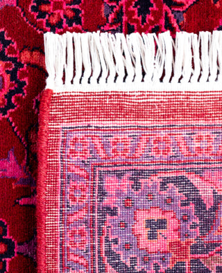 Overdyed Hand-Knotted Wool Modern-Contemporary Red Runner 2' 6" x 14' 0"