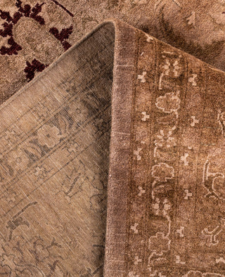 Overdyed Hand-Knotted Wool Modern-Contemporary Brown Area Rug 9' 1" x 12' 0"