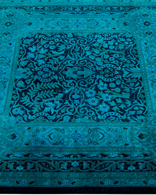 Overdyed Hand-Knotted Black Runner 3' 1" x 18' 2"