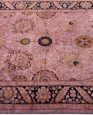 Overdyed Hand-Knotted Wool Modern-Contemporary Purple Runner 3' 1" x 8' 6"