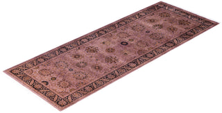 Overdyed Hand-Knotted Wool Modern-Contemporary Purple Runner 3' 1" x 8' 6"