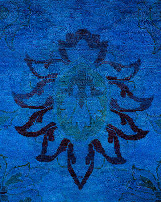 Fine Vibrance, One-of-a-Kind Hand-Knotted Area Rug  - Blue, 9' 2" x 12' 4"