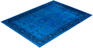 Fine Vibrance, One-of-a-Kind Hand-Knotted Area Rug  - Blue, 9' 2" x 12' 4"