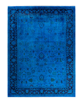 Fine Vibrance, One-of-a-Kind Hand-Knotted Area Rug  - Blue, 9' 2" x 12' 4"
