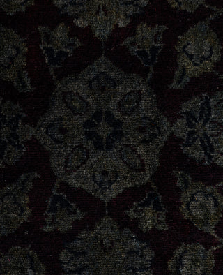 Contemporary Overdyed Wool Hand Knotted Gray Area Rug 4' 1" x 6' 4"