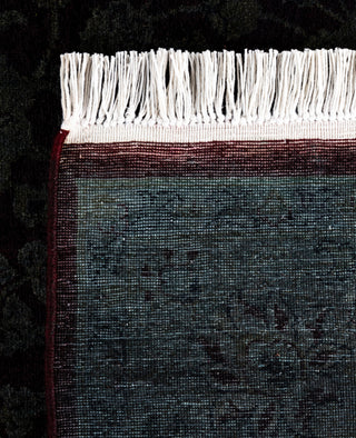 Contemporary Overdyed Wool Hand Knotted Gray Area Rug 4' 1" x 6' 4"