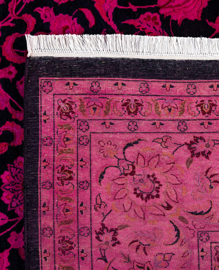 Overdyed Hand-Knotted Wool Modern-Contemporary Pink Area Rug 9' 1" x 11' 10"