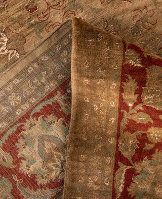 Overdyed Hand-Knotted Wool Modern-Contemporary Brown Area Rug 9' 2" x 12' 4"