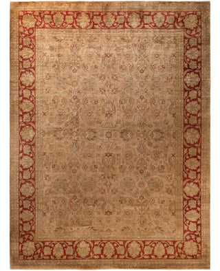 Overdyed Hand-Knotted Wool Modern-Contemporary Brown Area Rug 9' 2" x 12' 4"