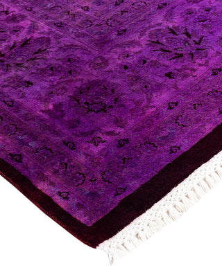 Fine Vibrance, One-of-a-Kind Hand-Knotted Area Rug  - Purple, 9' 1" x 12' 3"