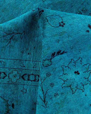 Fine Vibrance, One-of-a-Kind Hand-Knotted Area Rug - Blue, 9' 2" x 12' 5" - Solo Rugs