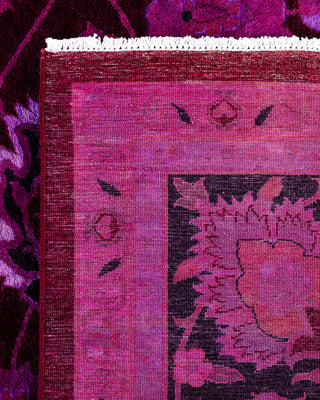 Overdyed Hand-Knotted Pink Area Rug 9' 2" x 12' 2"