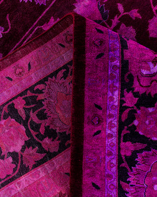Overdyed Hand-Knotted Pink Area Rug 9' 2" x 12' 2"