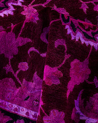 Overdyed Hand-Knotted Pink Area Rug 9' 2" x 12' 2"