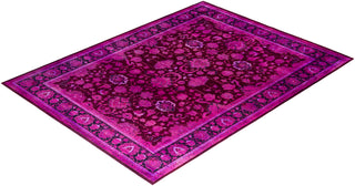 Overdyed Hand-Knotted Pink Area Rug 9' 2" x 12' 2"
