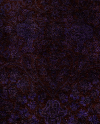 Overdyed One-of-a-Kind Wool Purple Runner 2' 8" x 8' 3"
