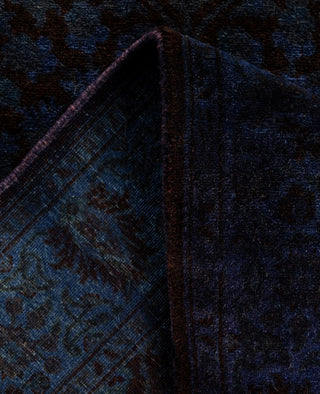 Overdyed One-of-a-Kind Wool Purple Runner 2' 7" x 16' 6"