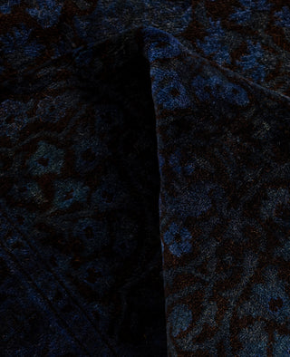 Overdyed One-of-a-Kind Wool Purple Runner 2' 7" x 16' 6"