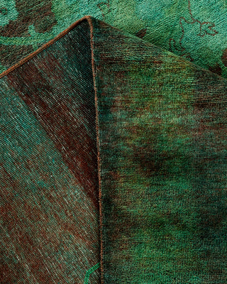 Contemporary Fine Vibrance Brown Wool Area Rug - 9' 10" x 14' 1"