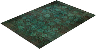 Contemporary Fine Vibrance Brown Wool Area Rug - 9' 10" x 14' 1"