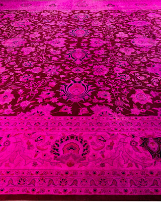 Fine Vibrance, One-of-a-Kind Hand-Knotted Area Rug  - Pink, 12' 0" x 18' 2"
