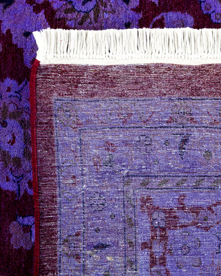 Contemporary Fine Vibrance Red Wool Area Rug - 9' 2" x 12' 3"
