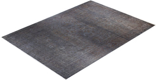 Modern Overdyed Hand Knotted Wool Gray Area Rug 10' 1" x 13' 10"