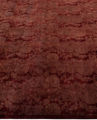 Overdyed One-of-a-Kind Wool Brown Area Rug 7' 10" x 8' 0"