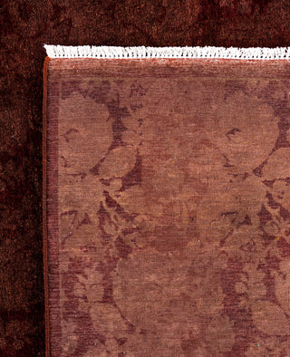 Overdyed One-of-a-Kind Wool Brown Area Rug 7' 10" x 8' 0"