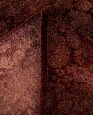 Overdyed One-of-a-Kind Wool Brown Area Rug 7' 10" x 8' 0"