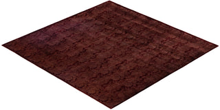 Overdyed One-of-a-Kind Wool Brown Area Rug 7' 10" x 8' 0"