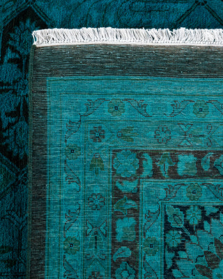 Overdyed Hand-Knotted Blue Area Rug 12' 2" x 18' 6"