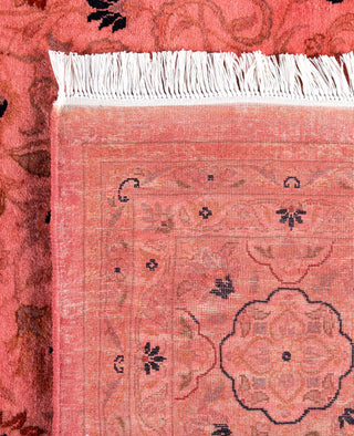 Overdyed Hand-Knotted Wool Modern-Contemporary Pink Area Rug 8' 3" x 10' 2"