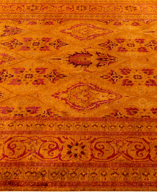 Fine Vibrance, One-of-a-Kind Hand-Knotted Area Rug  - Gold, 6' 1" x 8' 1"