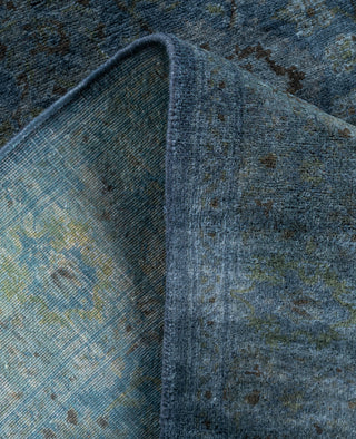 Overdyed One-of-a-Kind Wool Gray Runner 2' 7" x 9' 7"