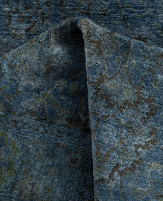 Overdyed One-of-a-Kind Wool Gray Runner 2' 7" x 9' 7"
