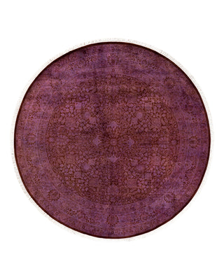 Modern Fine Vibrance Purple Area Rug 6' 1" x 6' 1"