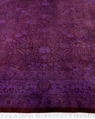 Fine Vibrance, One-of-a-Kind Hand-Knotted Area Rug  - Purple, 8' 1" x 8' 1"