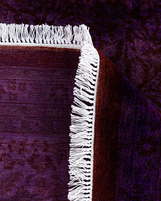 Fine Vibrance, One-of-a-Kind Hand-Knotted Area Rug  - Purple, 8' 1" x 8' 1"