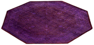 Fine Vibrance, One-of-a-Kind Hand-Knotted Area Rug  - Purple, 8' 1" x 8' 1"